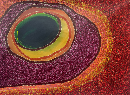 Winner of the Indigenous Art Competition Sonya Edney ‘Gascoyne Waterhole’ 2024